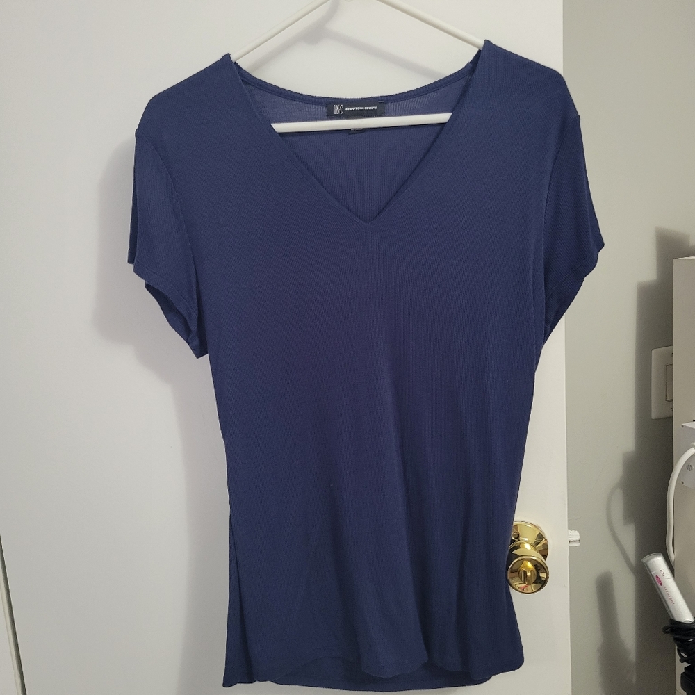 Navy blue v neck